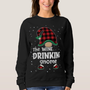 Sweatshirt Boire Gnome Buffalo Plaid Correspondant Gi de Noël