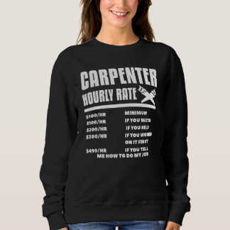 Sweatshirt Bois de charpentier à tarif horaire
