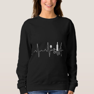 Sweatshirt Boisson de vin Ekg Vino