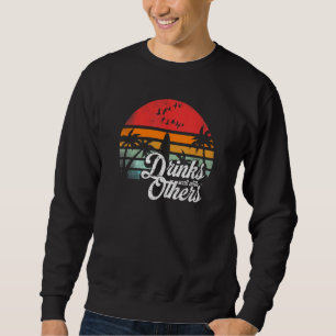 Sweatshirt Boit Bien Avec Les Autres Drôle Jamaica Rasta Regg