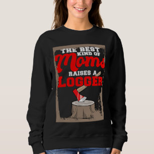 Sweatshirt Boîte à outils de bûcheron tronc scie dangereuse 1