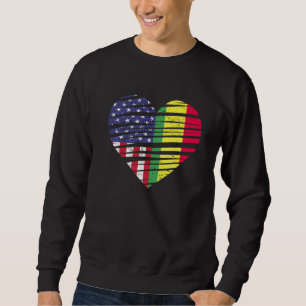 Sweatshirt Bolivie American Gros Coeur USA Patriot Heritage