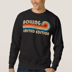 Sweatshirt BOLLING Nom Retro Vintage 80s 90s Anniversaire Reu