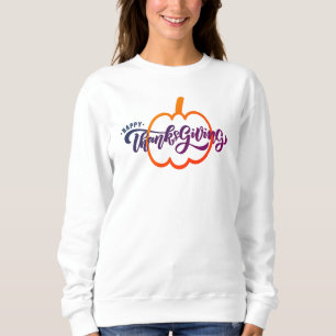 Sweatshirt Bon thanksgiving élégant avec Citrouille mignon