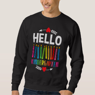 Sweatshirt Bonjour Équipe de Maternelle Kinder Rentrée Scolai