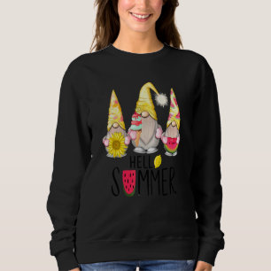 Sweatshirt Bonjour été Gnome mignonne été Tee - shirt Gnome