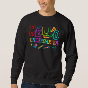 Sweatshirt Bonjour maternelle Retour À L'École Enseignant