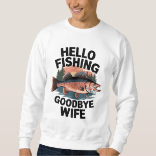 Sweatshirt Bonjour Pêche Adieu femme
