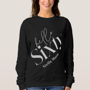 Sweatshirt Bonjour soixante moderne minimaliste élégant 60e a