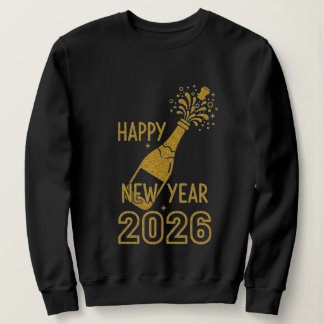 Sweatshirt Bonne année 2026 Sweats à paillettes pour femmes