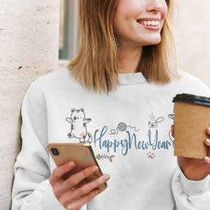 Sweatshirt Bonne année Kittens
