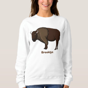 Sweatshirt Bonne illustration de bison américain