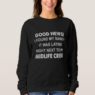 Sweatshirt Bonne Nouvelle J'Ai Trouvé Mon Sanité Qu'Il Se Pos