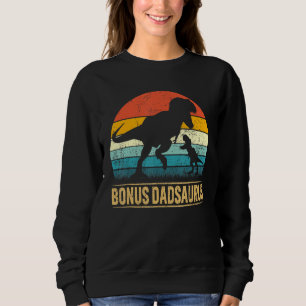 Sweatshirt Bonus Papa Saurus T Rex Dinosaur Bonus Papa Père