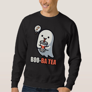 Sweatshirt Boo-Ba Tea Fantôme – Amoureux de Halloween enjoué