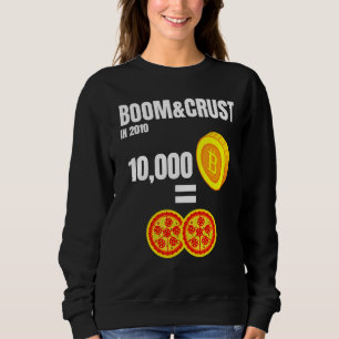 Sweatshirt Boom et histoire de la croûte de Bitcoin Btc Crypt