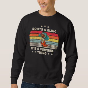 Sweatshirt Boots And Bling C'est une petite fille