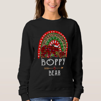 Sweatshirt Boppy Bear Noël Rainbow Leopard Famille Christ