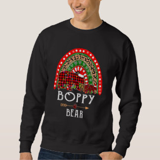 Sweatshirt Boppy Bear Noël Rainbow Leopard Famille Christ