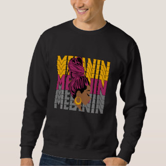 Sweatshirt Bordeaux 6s Basket Match Tee - shirt Melanin Queen