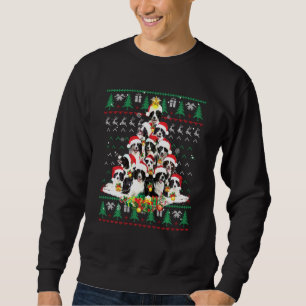 Sweatshirt Bordure Collie Amoureux des chiens de Noël Ugly Sw