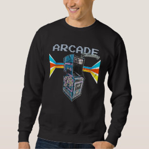 Sweatshirt Borne d'arcade machine 1970 1980 1990 Jeu vidéo C