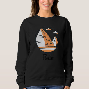 Sweatshirt Boston Massachusetts Pyramide Mauvaise Géographie