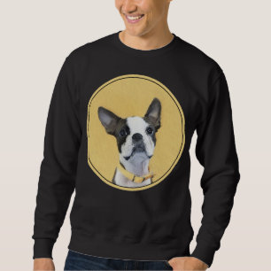 Sweatshirt Boston Terrier Peinture - Cute Original Chien Art