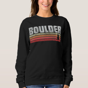 Sweatshirt Boulder Colorado Retro Style Vintage les années 70