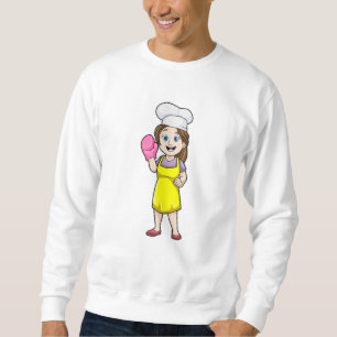 Sweatshirt Boulon avec tablier de Cuisine et gants de four