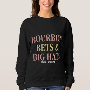 Sweatshirt Bourbon, Paris et Grands Chapeaux Rétro Club Socia