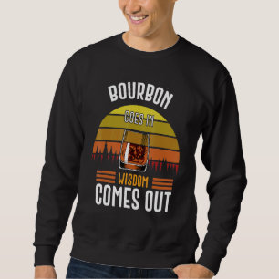 Sweatshirt Bourbon Va Dans La Sagesse Sortit Vintage Whiskey