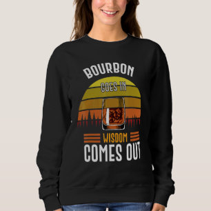 Sweatshirt Bourbon Va Dans La Sagesse Sortit Vintage Whiskey
