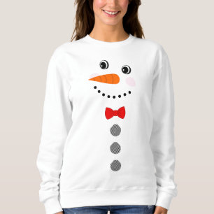 Sweatshirt Boutons de bisons noirs noirs de Snowman personnal