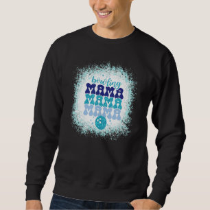 Sweatshirt Bowling Mama Retro Mères Day Bowling Maman Jeu Da