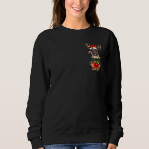 Sweatshirt Boxer Dog Reindder Dans Pocket Amoureux de les chi
