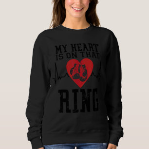 Sweatshirt Boxer Maman Mon Coeur Est Sur Cette Bague 2