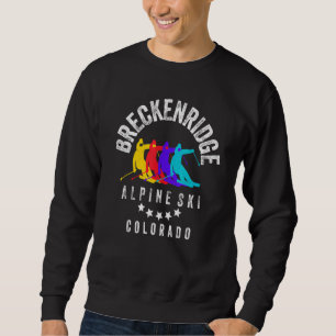 Sweatshirt Breckenridge Colorado Cool Breck Co Skier & Snowbo