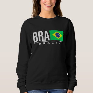Sweatshirt Brésil Brasil Drapeau Brésil Code Pays Bra Sport