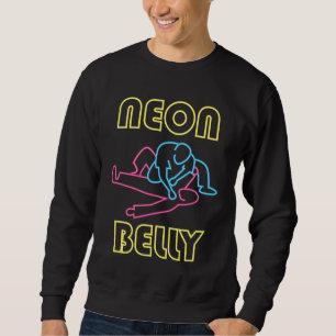 Sweatshirt Brésilien Jiu Jitsu : Genou au néon de BJJ sur l