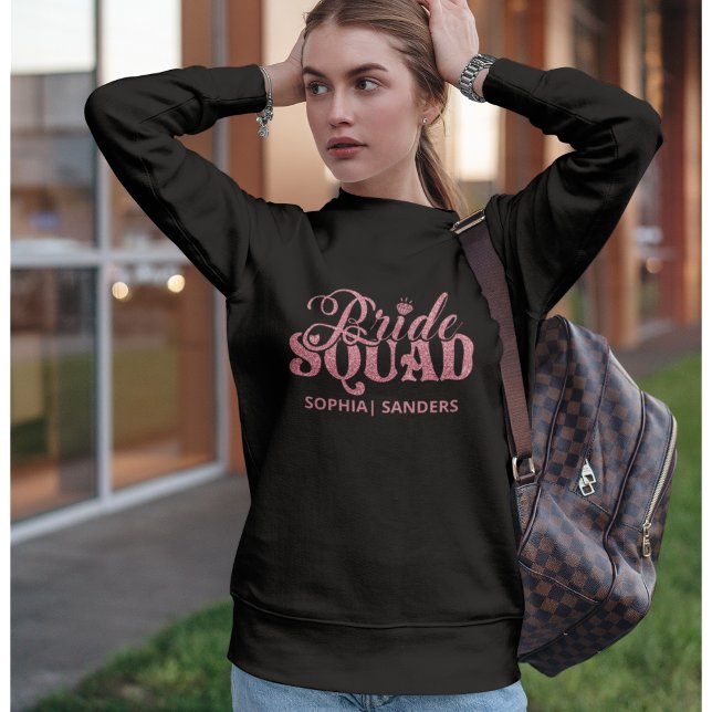 Sweatshirt Bride Squad Bright Pink (Créateur téléchargé)