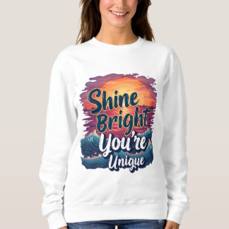 Sweatshirt "Brille brillant, tu es unique !" Sunset Ocean Tee