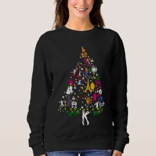 Sweatshirt Broadway Ugly Christmas Tree Vous Serez Venu