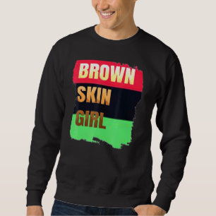 Sweatshirt Brown fille de la peau la meilleure chose dans le