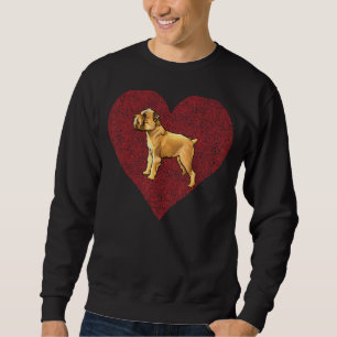 Sweatshirt Bruxelles Griffon Saint-Valentin Chien Amour Empre