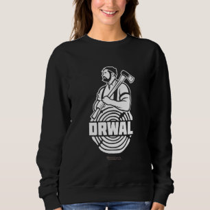 Sweatshirt Bûcheron Pologne Homme Avec Barbe Et Hache Drw