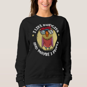 Sweatshirt Budgie Parakeet Bird Cockatiel Premium