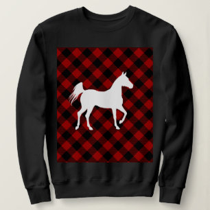 Sweatshirt Buffalo Plaid Horse Lover (Pas Si) Douleur moche