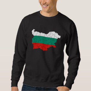 Sweatshirt Bulgarie Drapeau, chemise bulgare, chemise bulgair