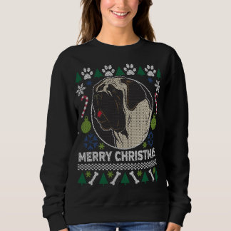 Sweatshirt Bull Mastiff Chien race laitier moche de Noël Swea